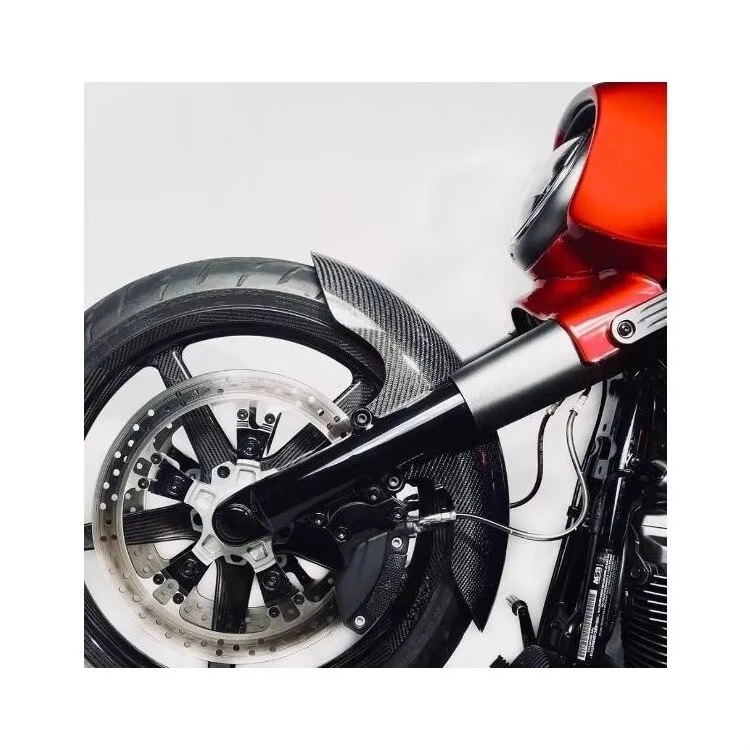 Motorcycle Front Chopped Short Pure Carbon Fiber  Fender for   Touring Street Road Glide 2014-2023